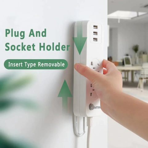 3Pcs Multipurpose Socket Holder Self-Adhesive