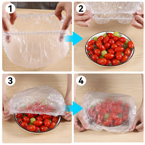 Disposable Plastic Wrap - 100 Pcs/Bag