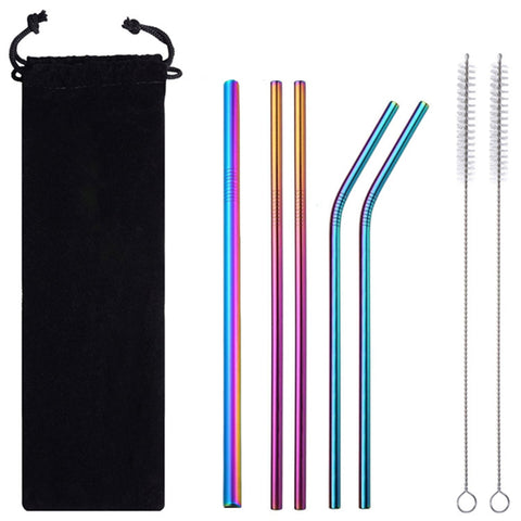 Metal Straws with Bag